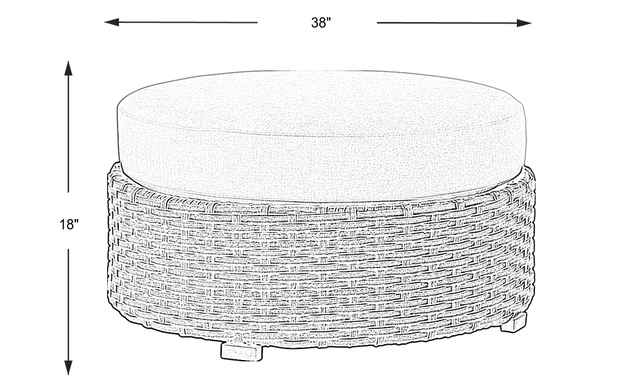 Dimension Image. Please refer to the Dimension Tab on this page for dimension details.