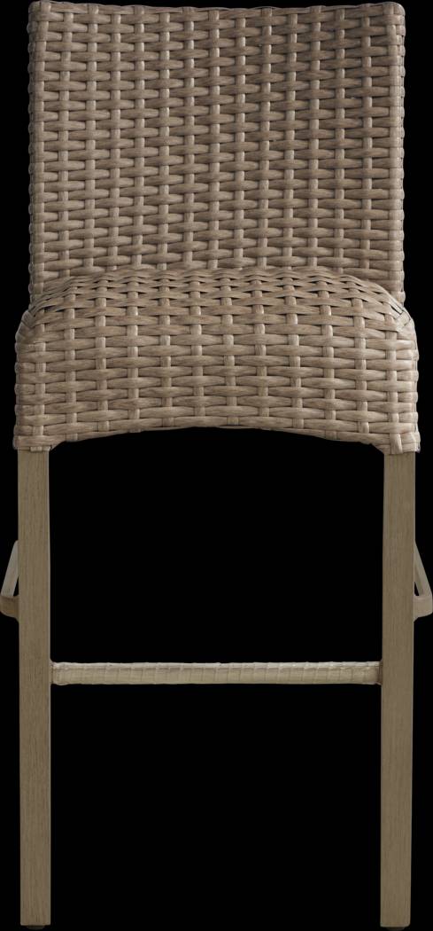 Siesta Key Gray Outdoor Barstool - Thumbnail - Image 3