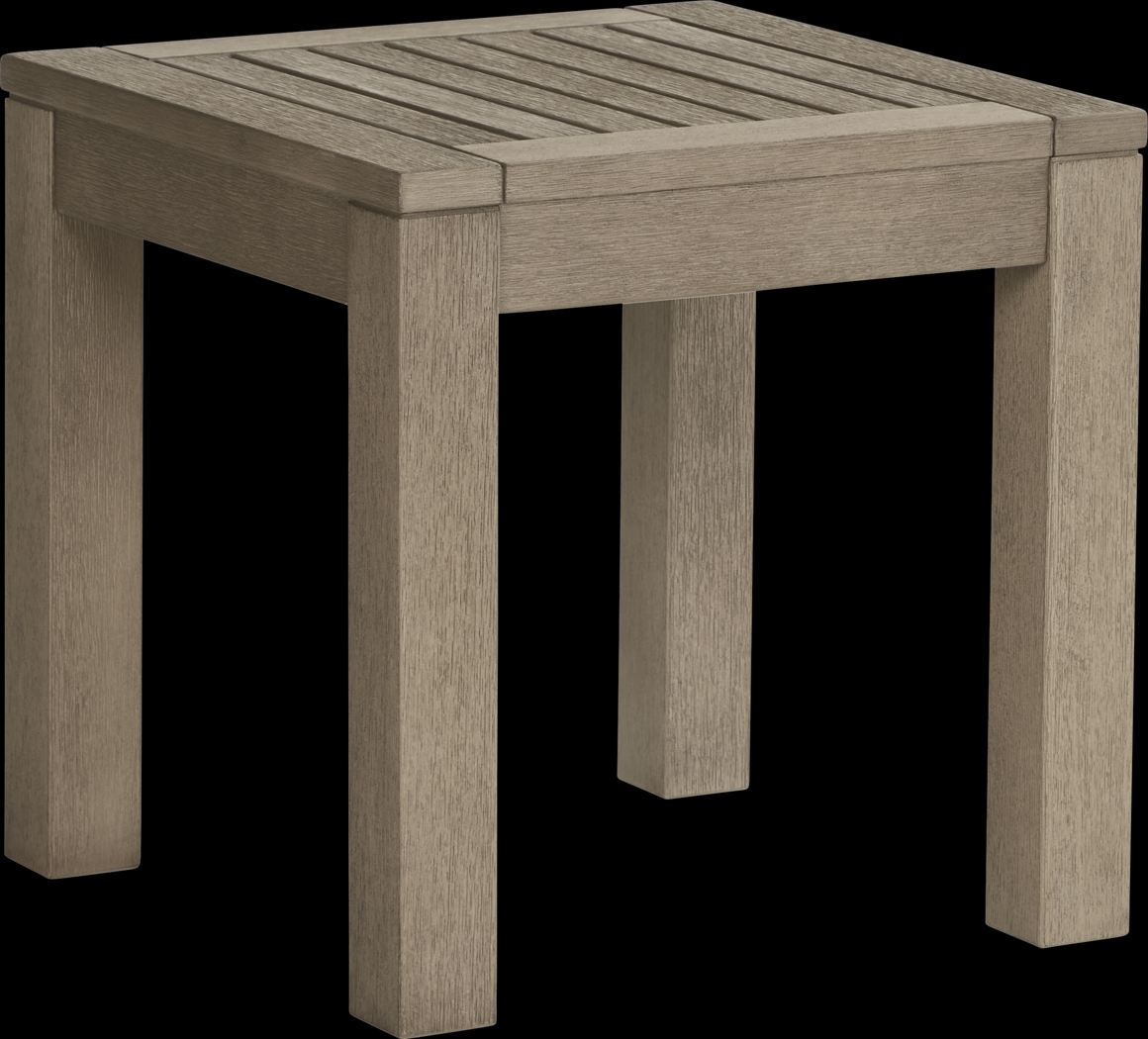 Siesta Key Gray Outdoor End Table - Thumbnail - Image 1
