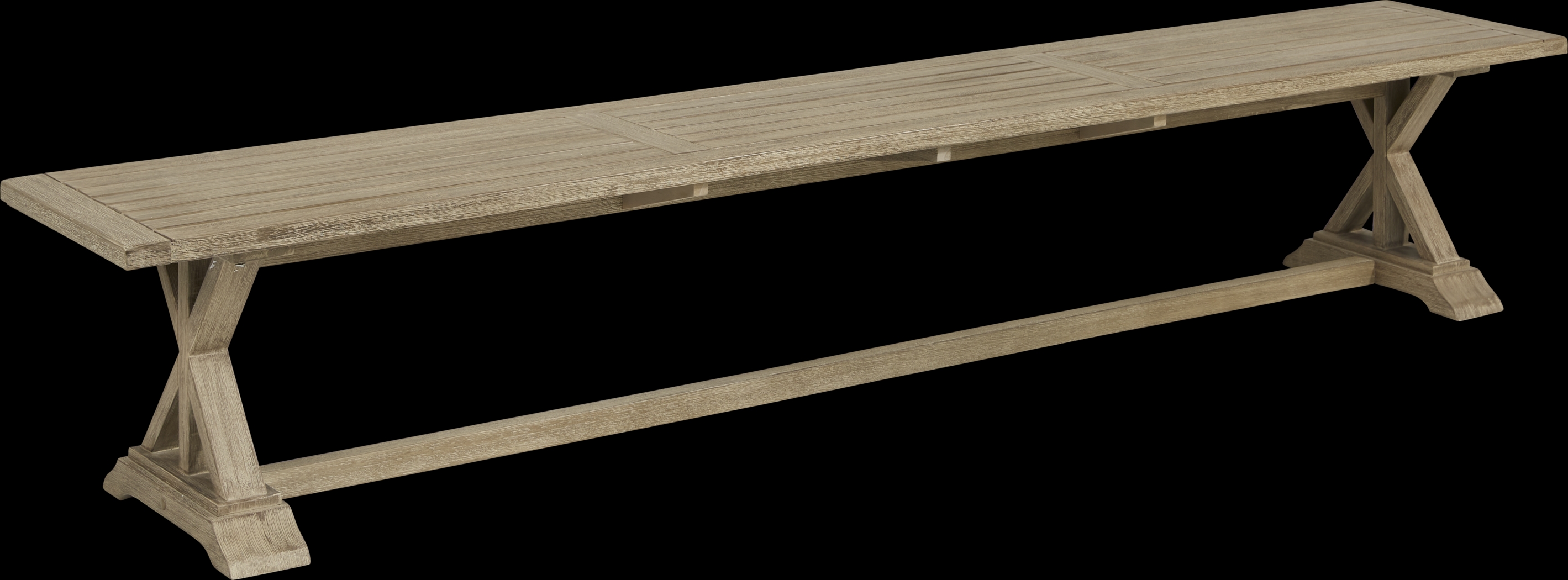 Siesta Key Light Wood 102 in. Outdoor Dining Bench - Thumbnail - Image 2