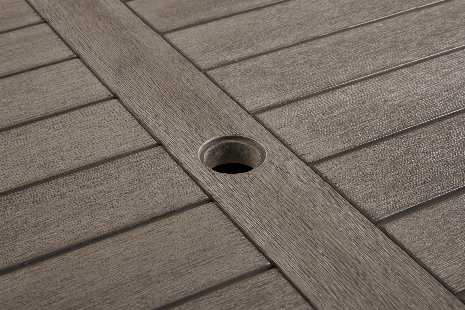 Siesta Key Gray 5 Pc Rectangle Outdoor Dining Set with Steel Cushions and Bench - Thumbnail - Image 6