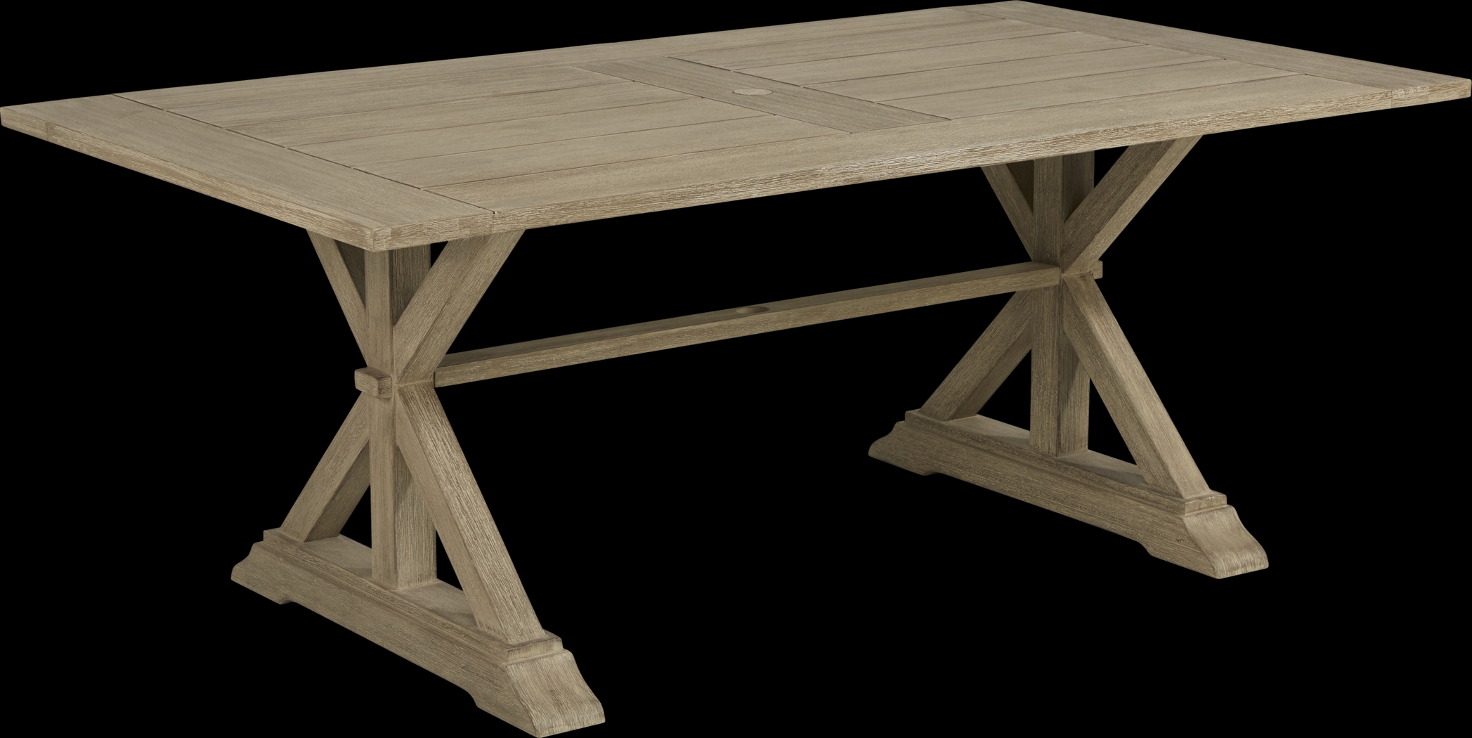 Siesta Key Light Wood 5 Pc 76 in. Rectangle Outdoor Dining Set - Thumbnail - Image 2