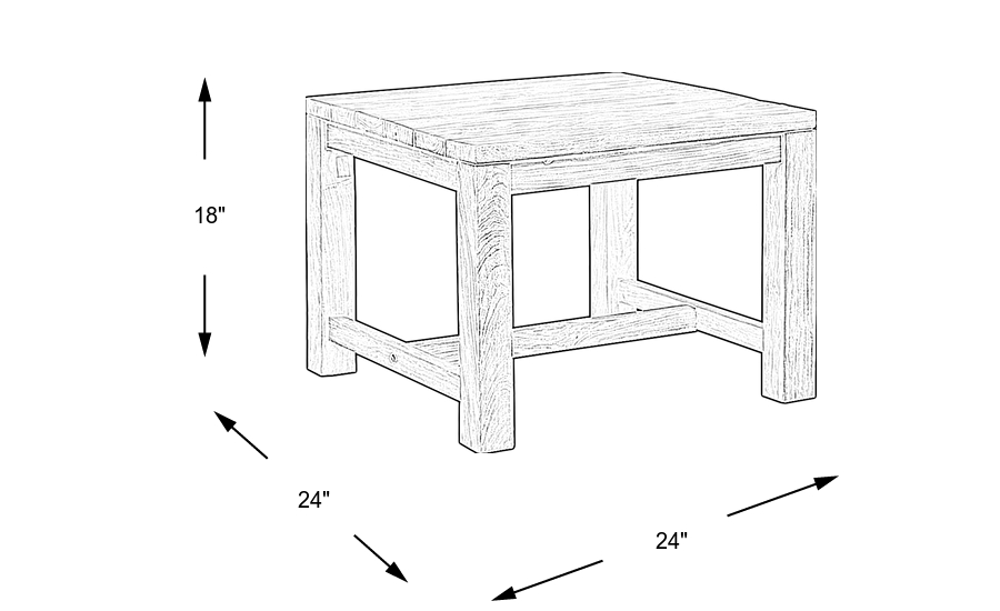 Dimension Image. Please refer to the Dimension Tab on this page for dimension details.