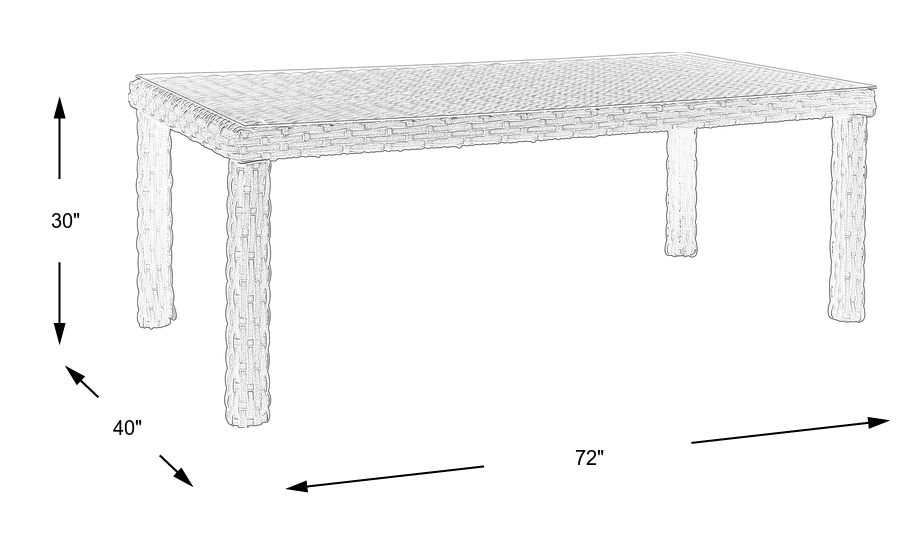 Dimension Image. Please refer to the Dimension Tab on this page for dimension details.