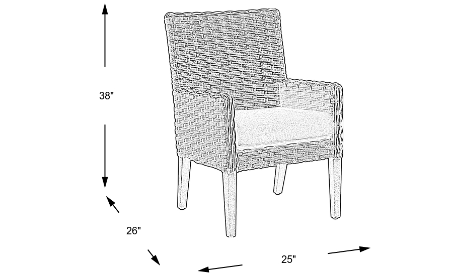 Dimension Image. Please refer to the Dimension Tab on this page for dimension details.
