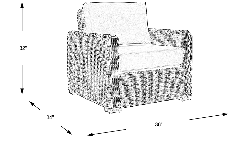 Dimension Image. Please refer to the Dimension Tab on this page for dimension details.