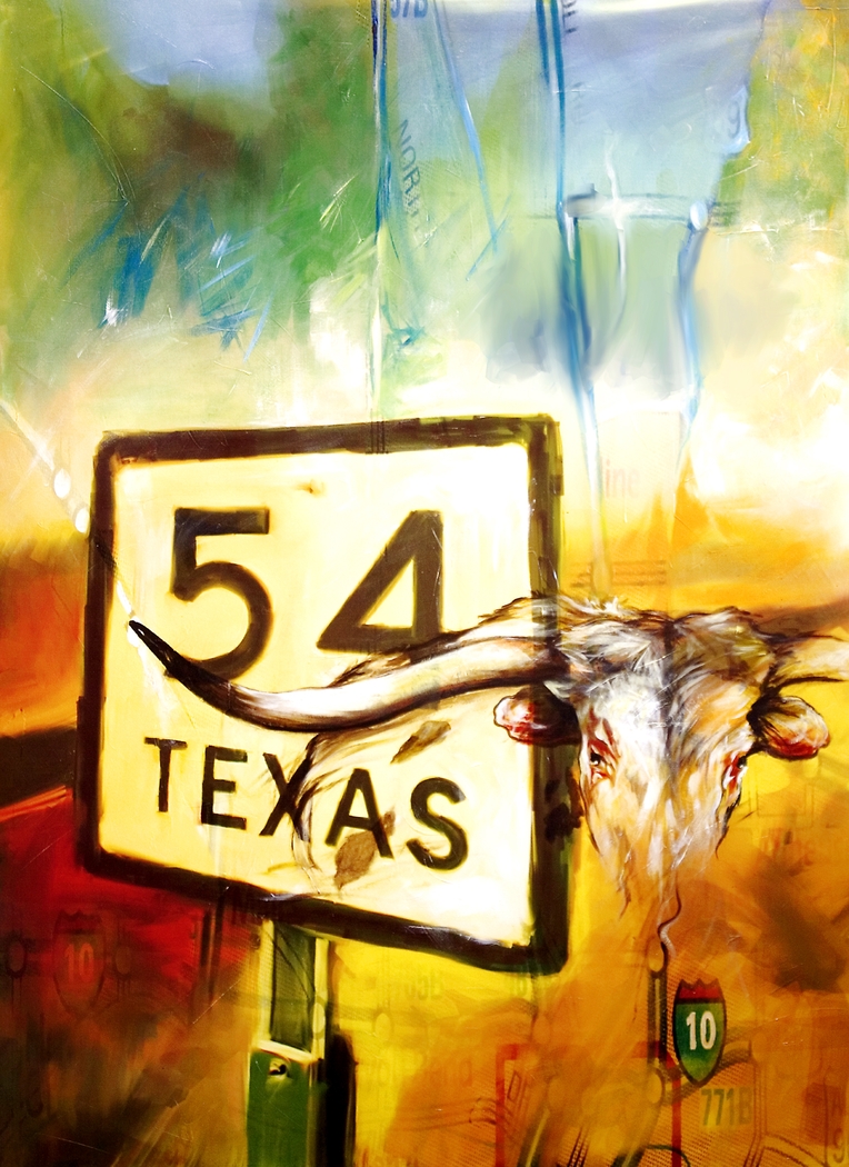Sign of Texas Canvas Artwork - Thumbnail - Image 1