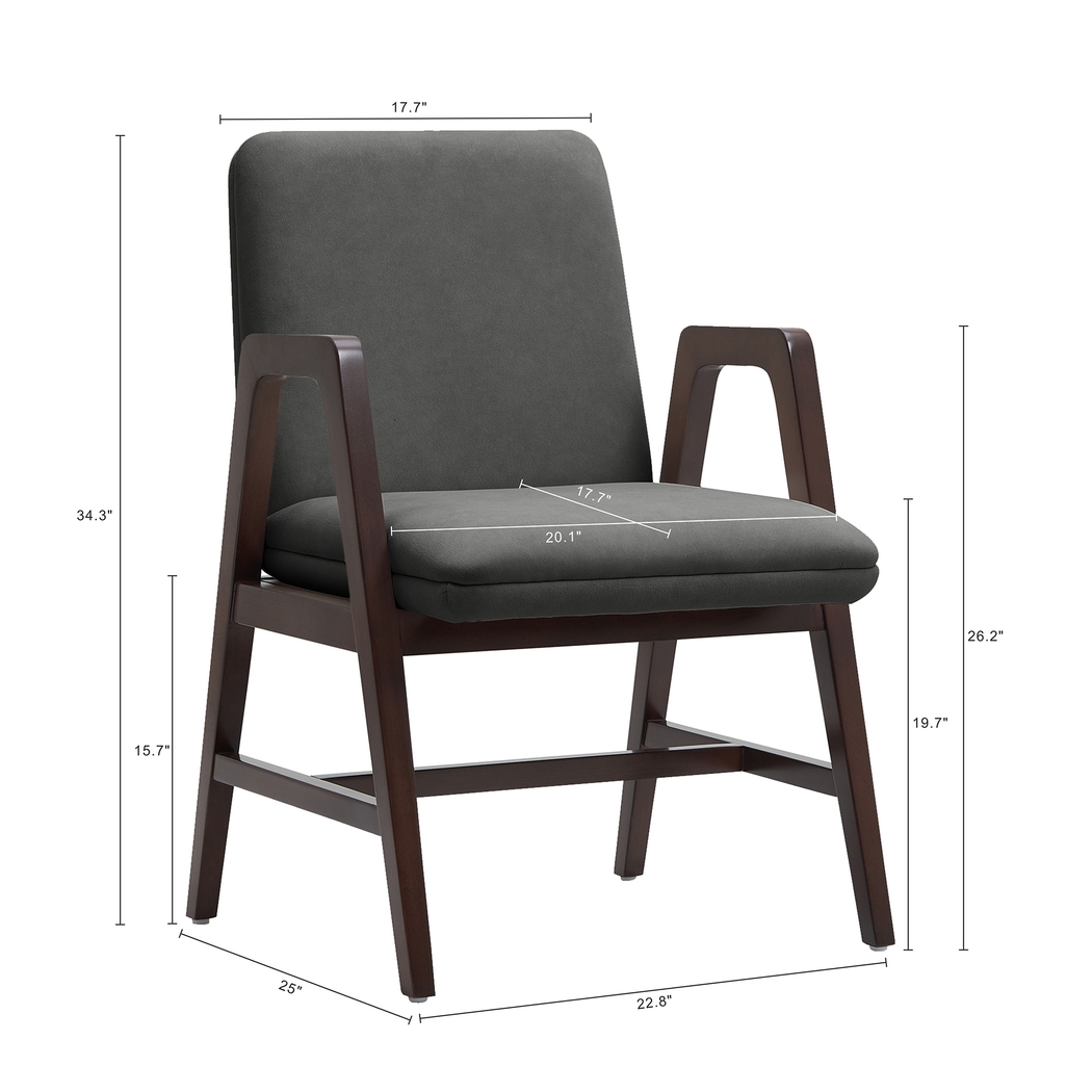 Signett Dark Gray Arm Chair - Thumbnail - Image 10