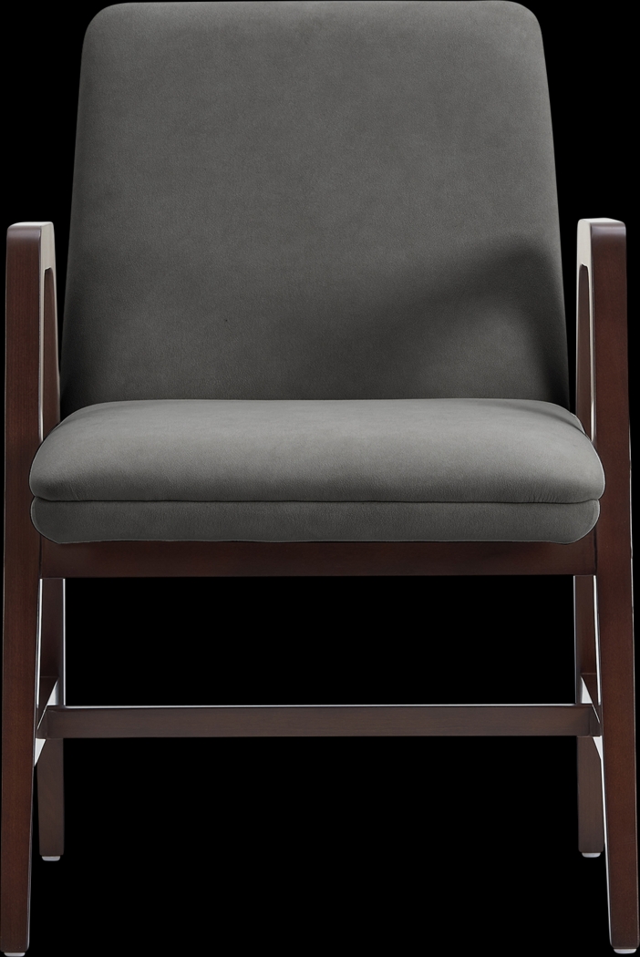 Signett Dark Gray Arm Chair - Thumbnail - Image 1