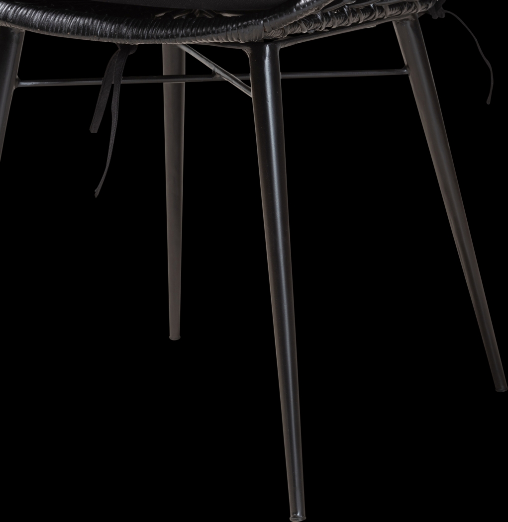 Sigourney Black Dining Chairs, Set of 2 - Thumbnail - Image 6