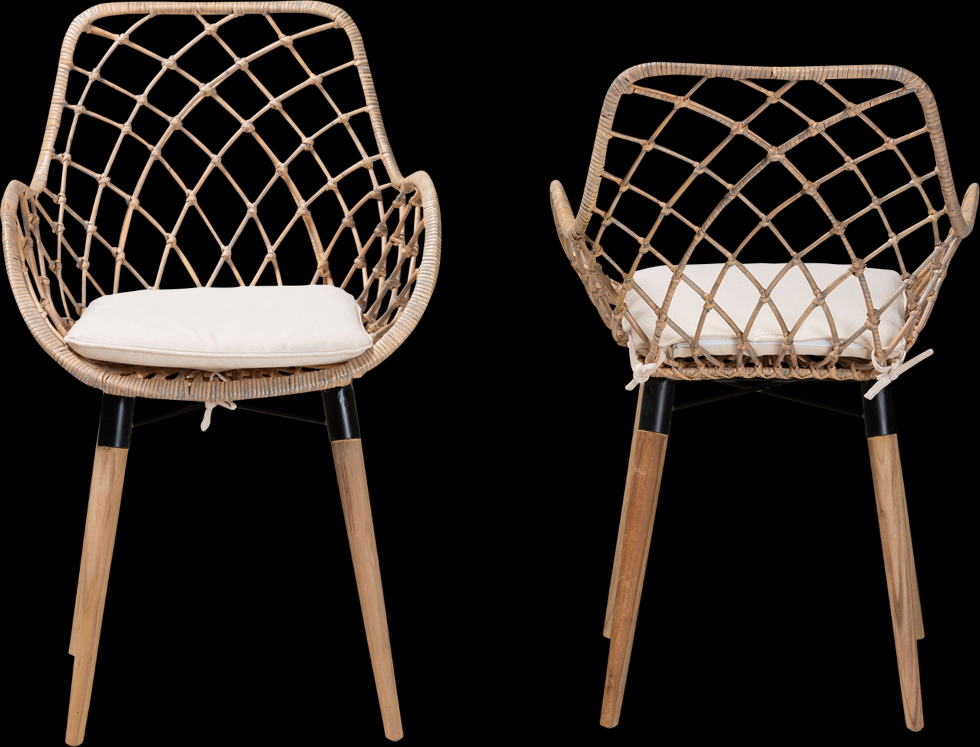 Sigourney Natural Dining Chair, Set of 2 - Thumbnail - Image 3