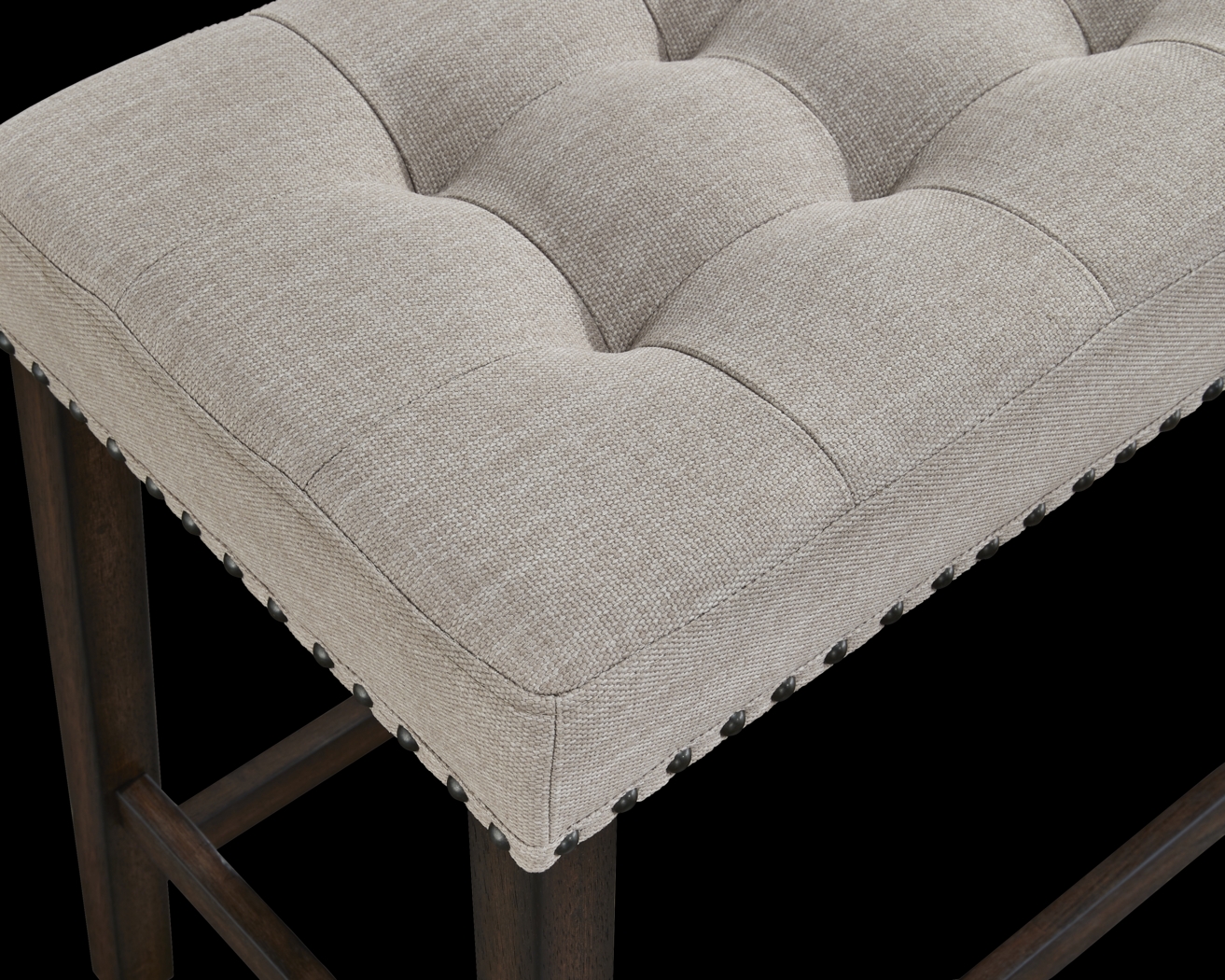 Silassie Brown Counter Height Bench - Thumbnail - Image 2