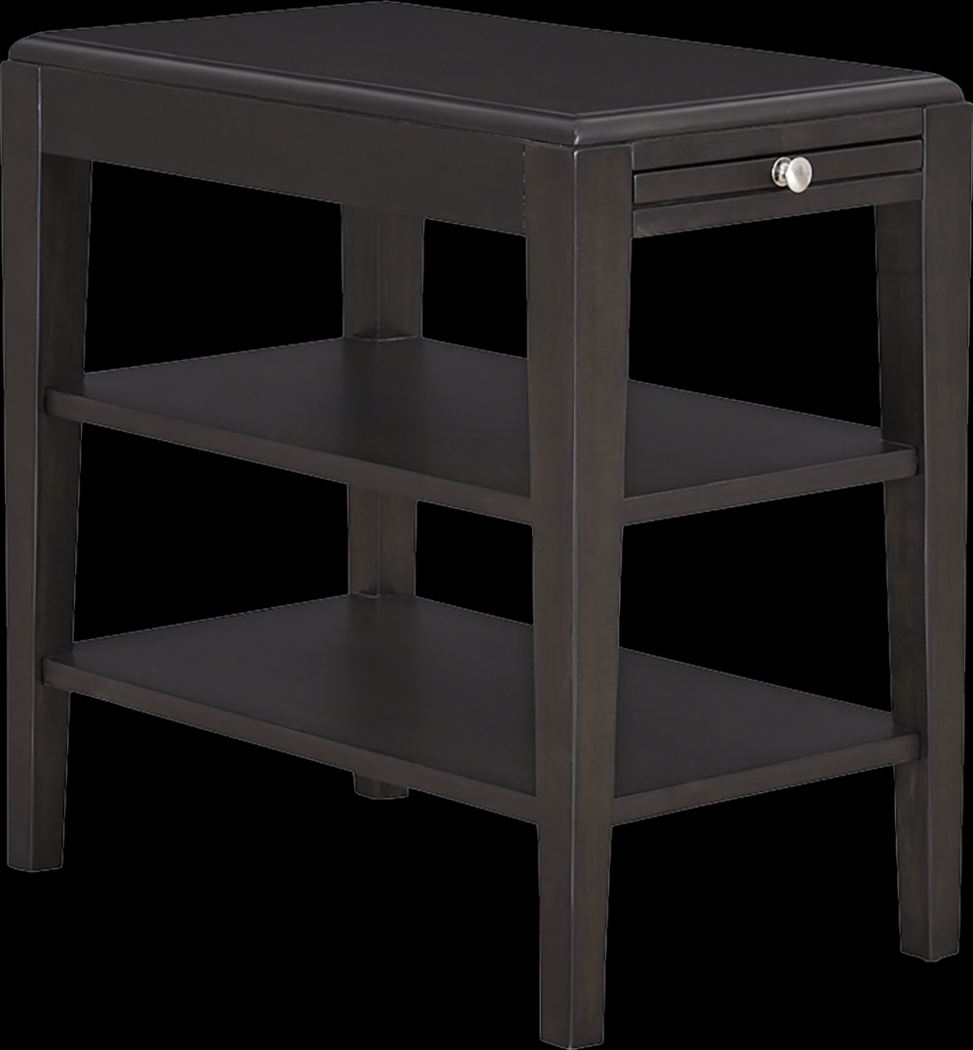 Silentwood Espresso Chairside Table - Thumbnail - Image 1