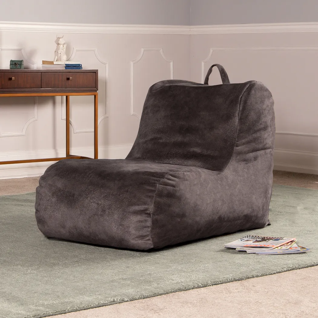 Kids Siler Gray Bean Bag Chair - Thumbnail - Image 3