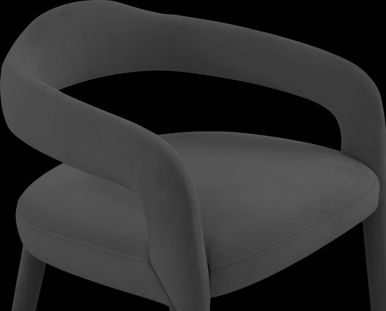 Siletz Black Arm Chair - Thumbnail - Image 5