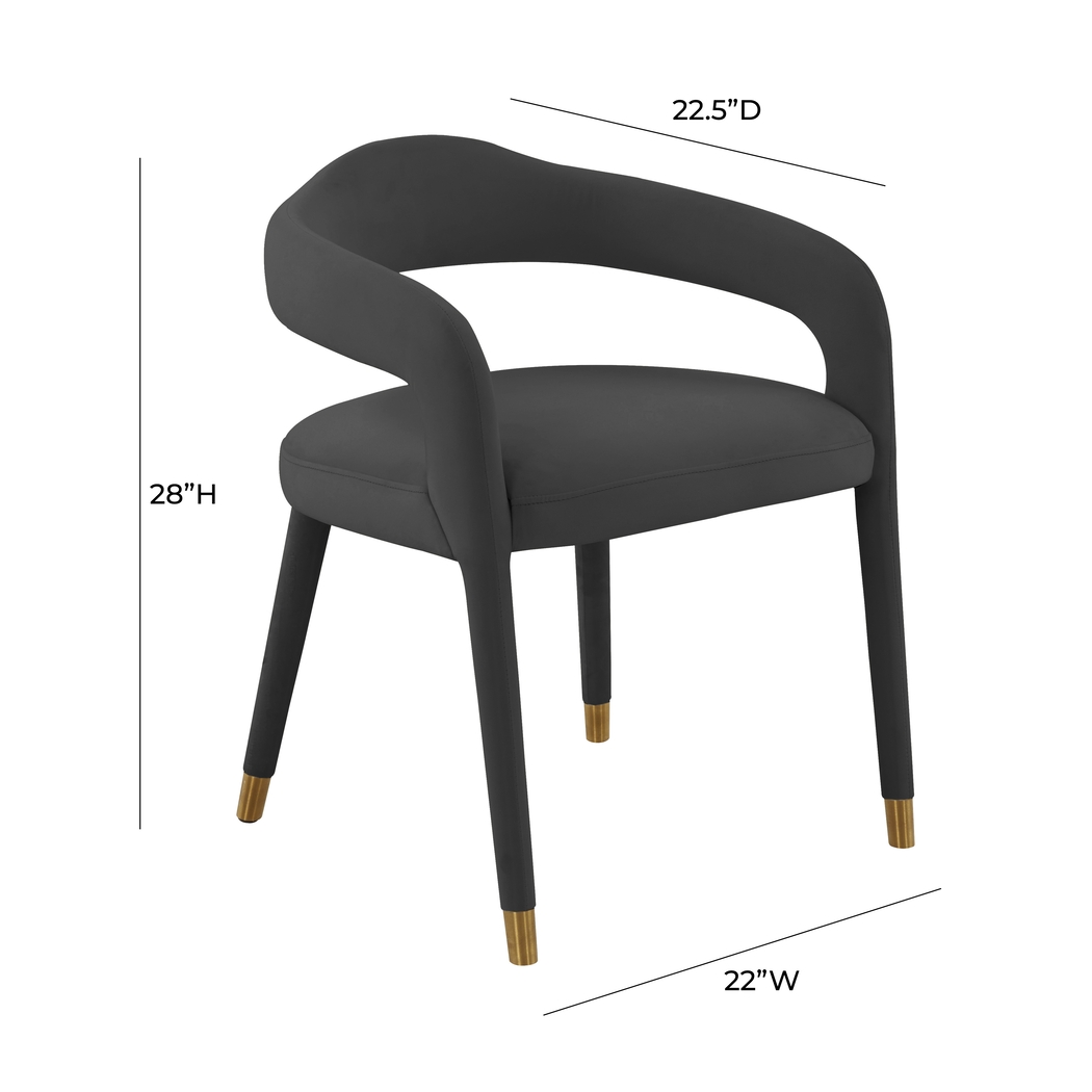 Siletz Black Arm Chair - Thumbnail - Image 6