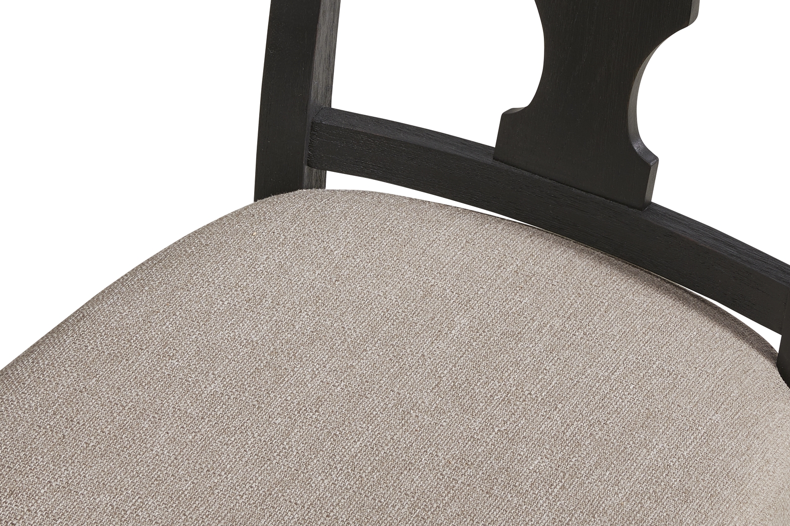 Sillsbee Place Black 7 Pc Rectangle Dining Room with Wood Back Chairs - Thumbnail - Image 6