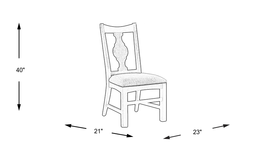 Dimension Image. Please refer to the Dimension Tab on this page for dimension details.