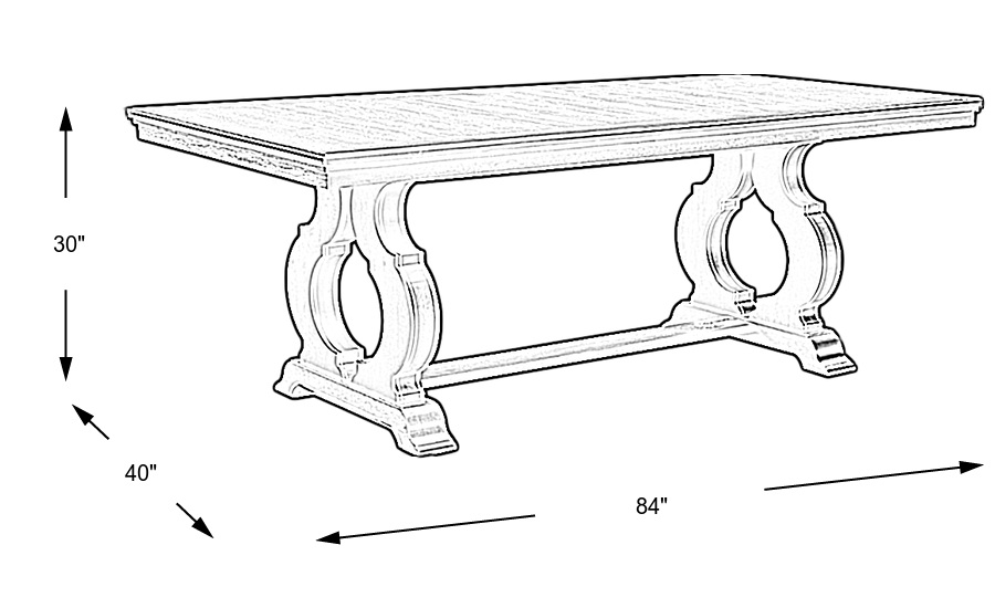 Dimension Image. Please refer to the Dimension Tab on this page for dimension details.