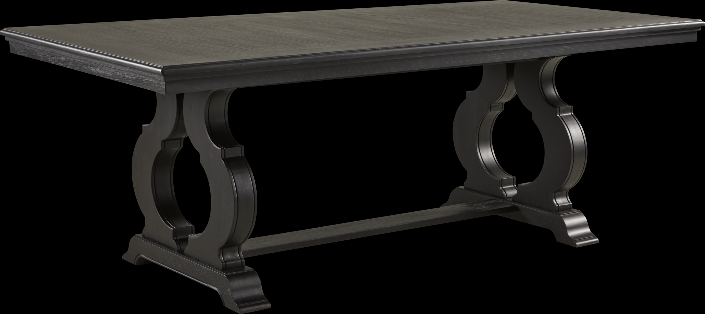 Sillsbee Place Black Rectangle Dining Table - Thumbnail - Image 1