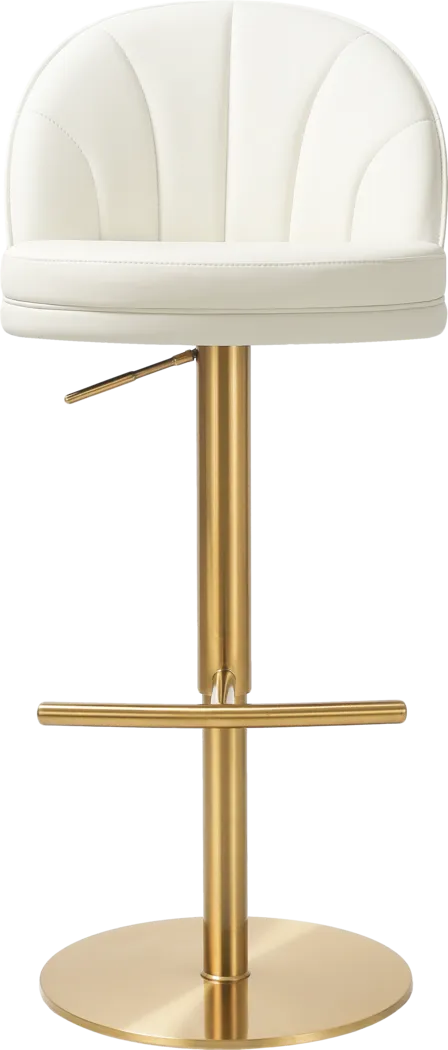 Silsbee Cream Swivel Barstool - Thumbnail - Image 3
