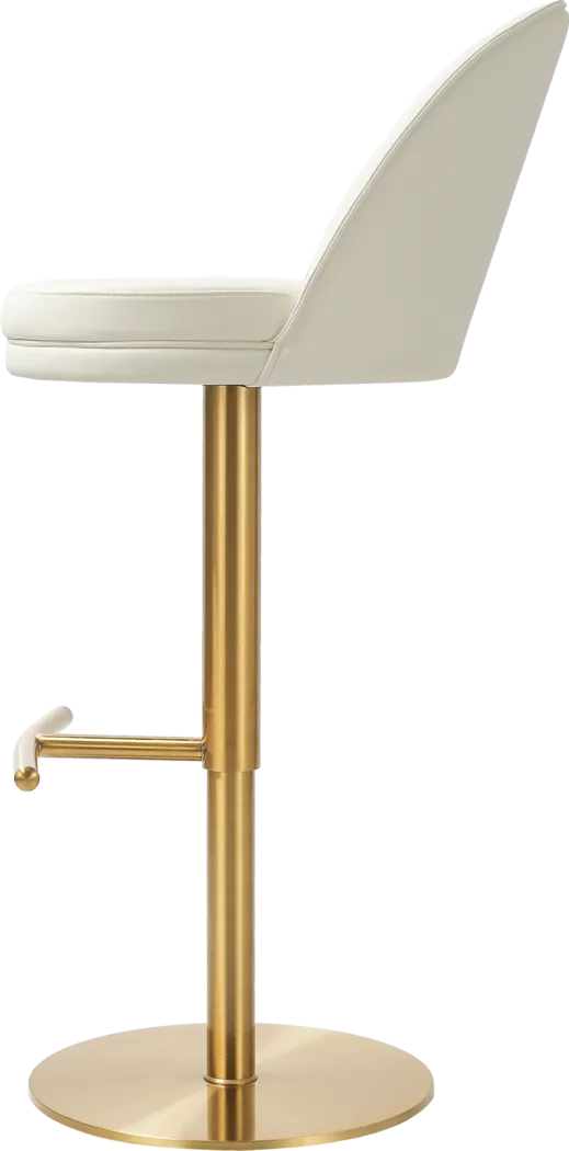 Silsbee Cream Swivel Barstool - Thumbnail - Image 5