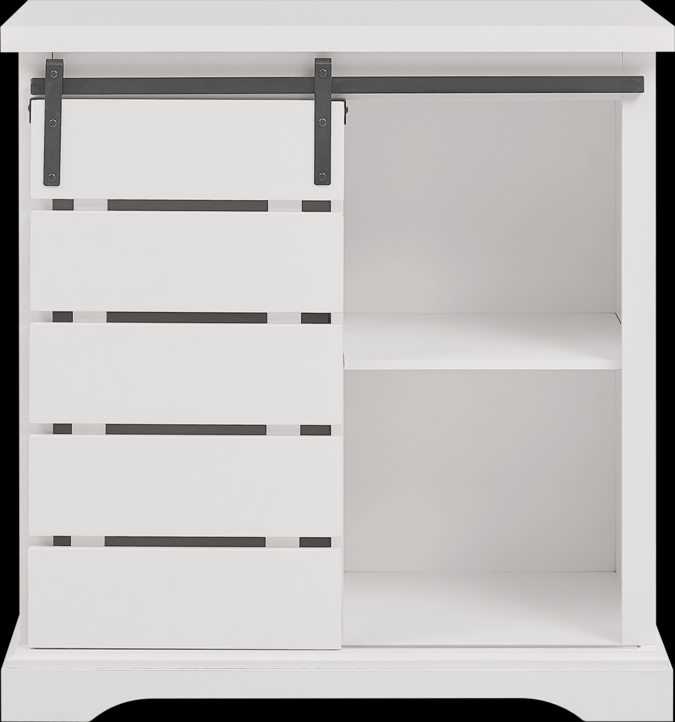 Silvaire White Accent Cabinet - Thumbnail - Image 2