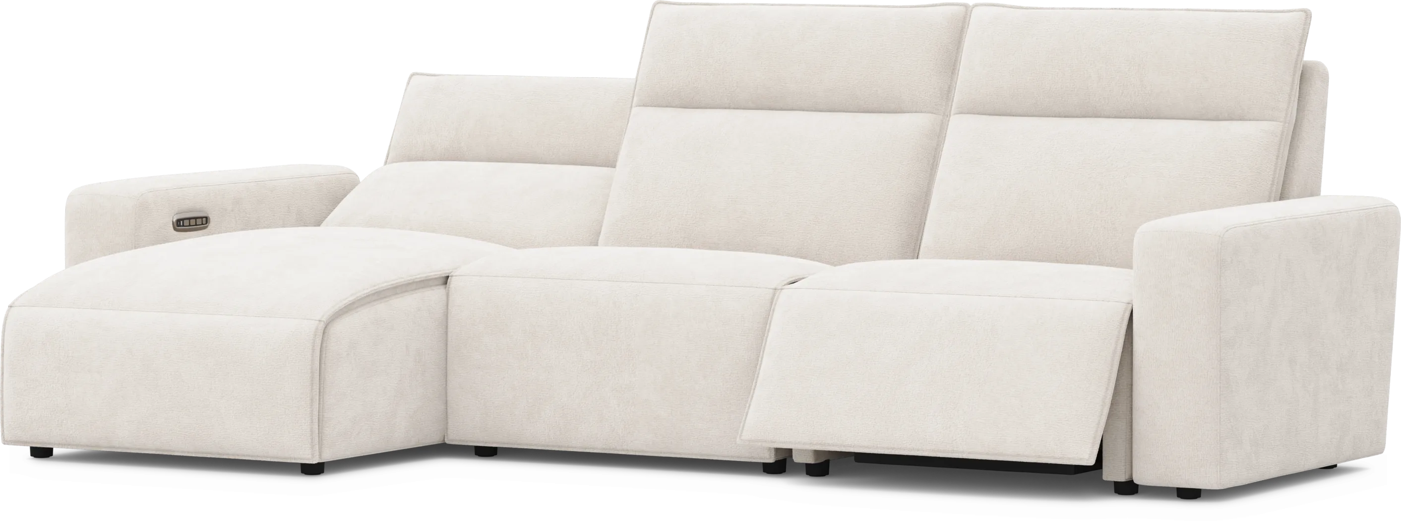 Silver 3 Pc Dual Power Reclining ModularTwo - Thumbnail - Image 1