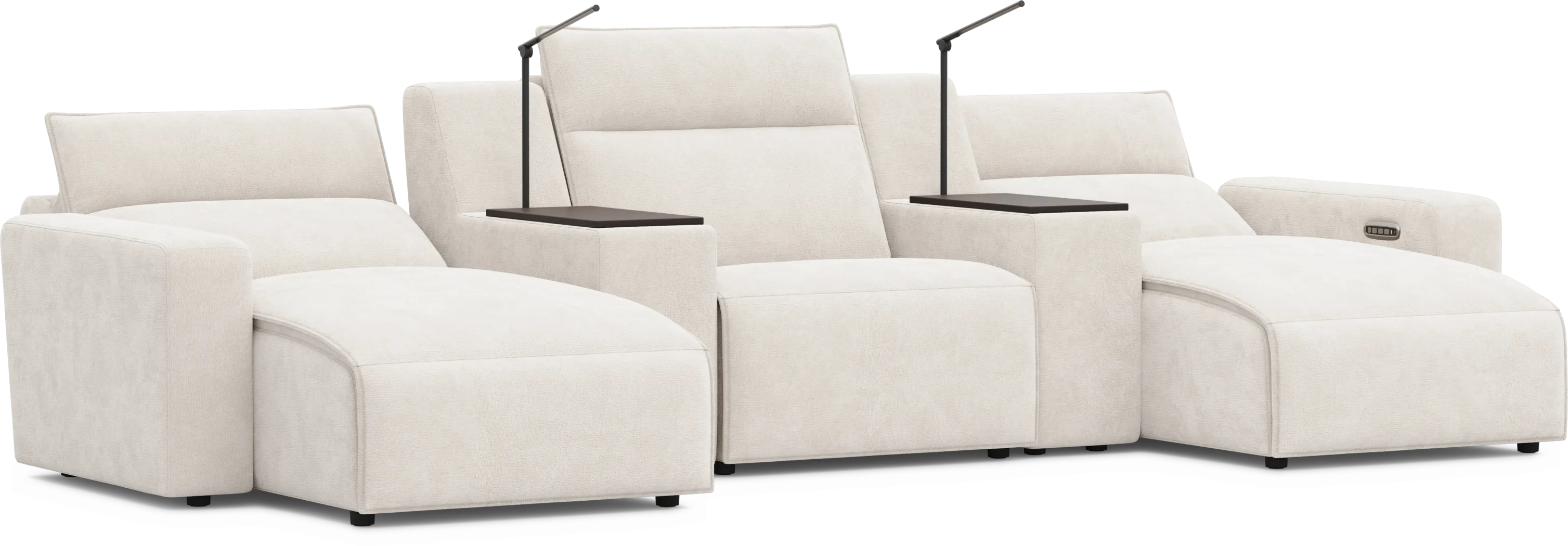 Silver 5 Pc Dual Power Reclining ModularTwo - Thumbnail - Image 1