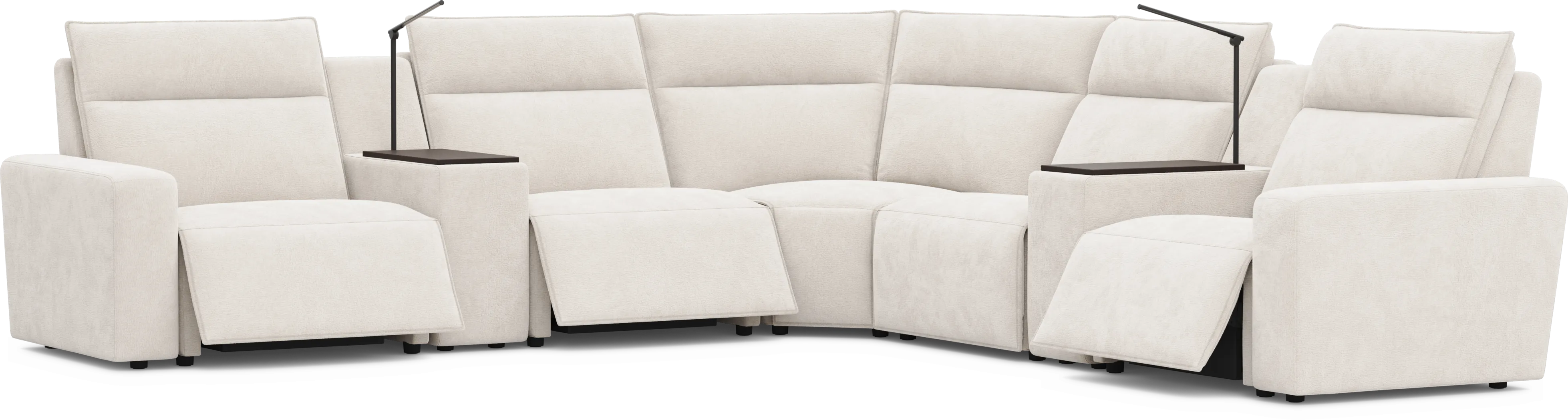 Silver 7 Pc Dual Power Reclining ModularTwo - Thumbnail - Image 1