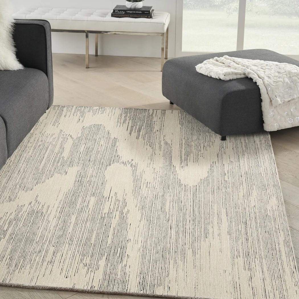 Silver Falls Beige 4' x 6' Rug - Thumbnail - Image 2