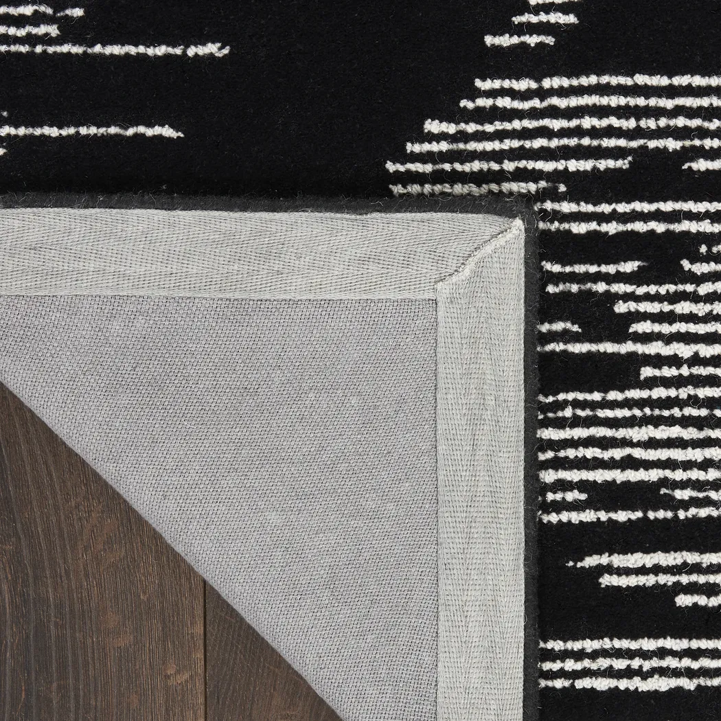 Silver Falls Black 2'2 x 8' Rug - Thumbnail - Image 4