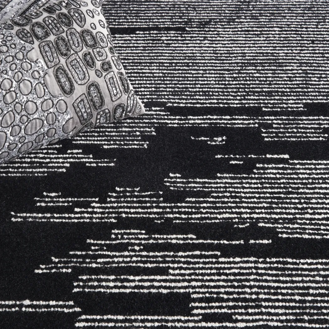 Silver Falls Black 2'2 x 8' Rug - Thumbnail - Image 6