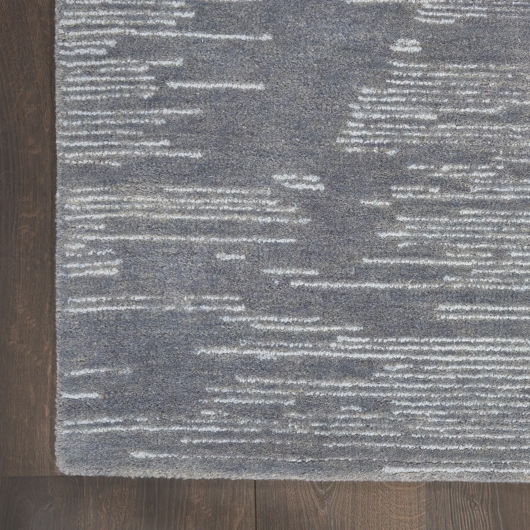 Silver Falls Blue 2'2 x 8' Rug - Thumbnail - Image 3