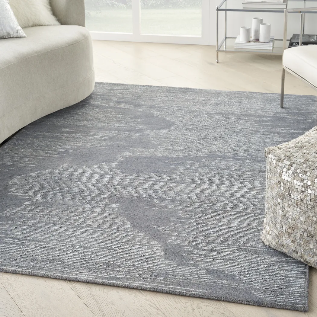 Silver Falls Blue 4' x 6' Rug - Thumbnail - Image 2