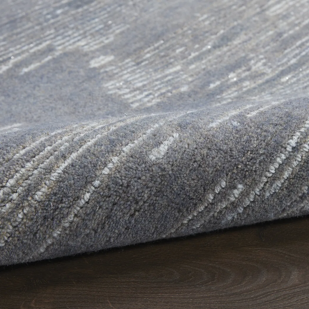 Silver Falls Blue 9'9 x 13'9 Rug - Thumbnail - Image 7