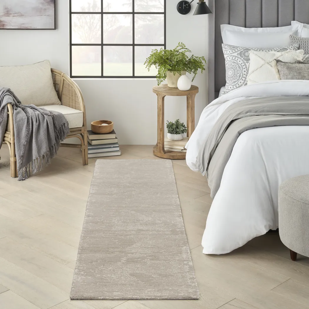 Silver Falls Taupe 2'2 x 8' Rug - Thumbnail - Image 2