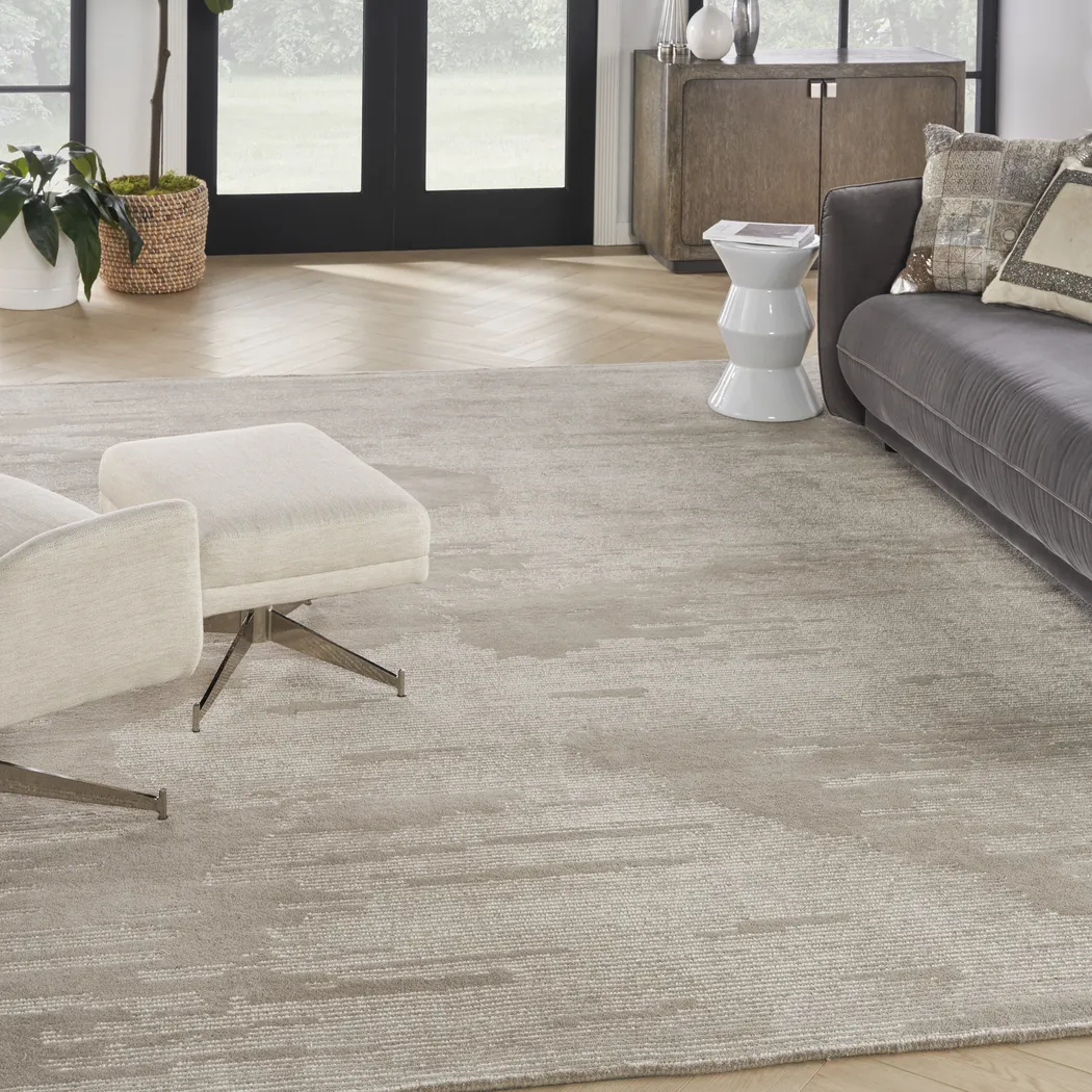 Silver Falls Taupe 9'9 x 13'9 Rug - Thumbnail - Image 2