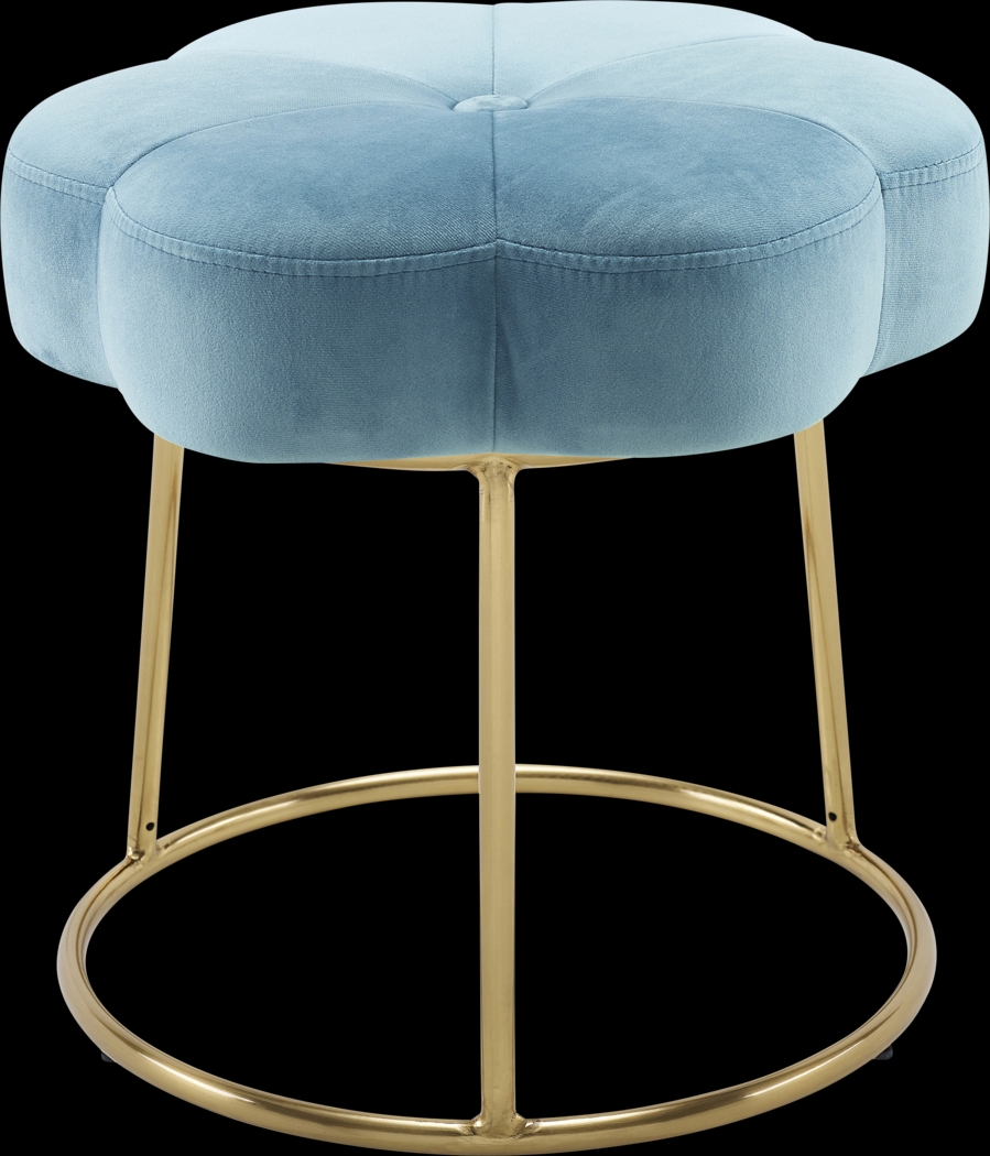 Silver Lane Blue Vanity Stool - Thumbnail - Image 5