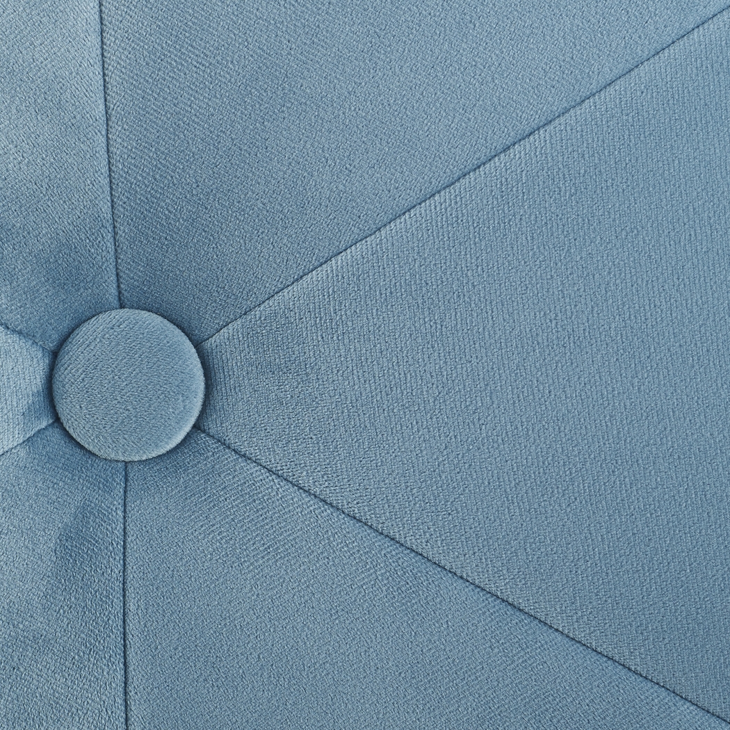 Silver Lane Blue Vanity Stool - Thumbnail - Image 9