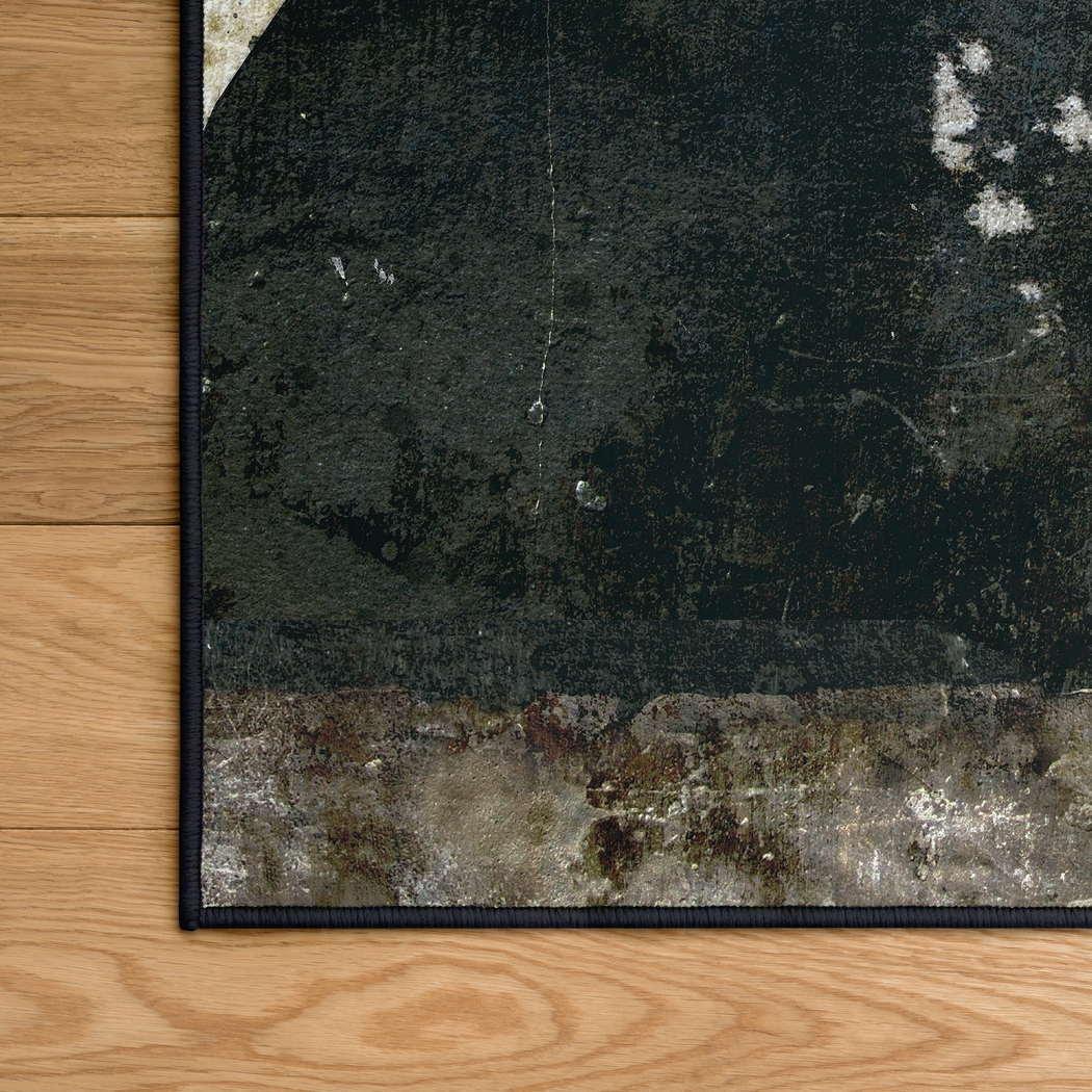 Silverhill Black 5' x 7'7 Rug - Thumbnail - Image 4