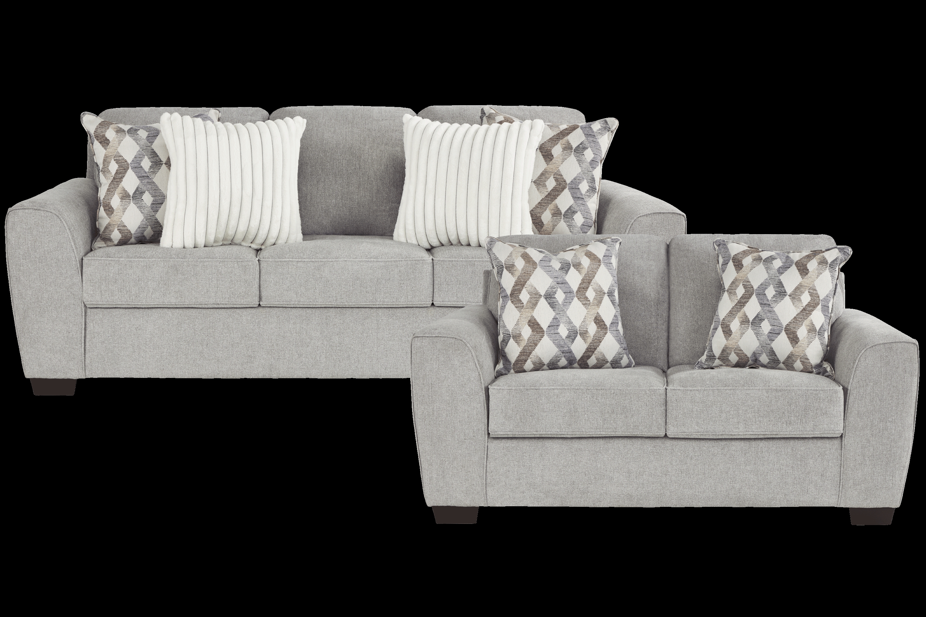 Silverman Gray Loveseat - Thumbnail - Image 2