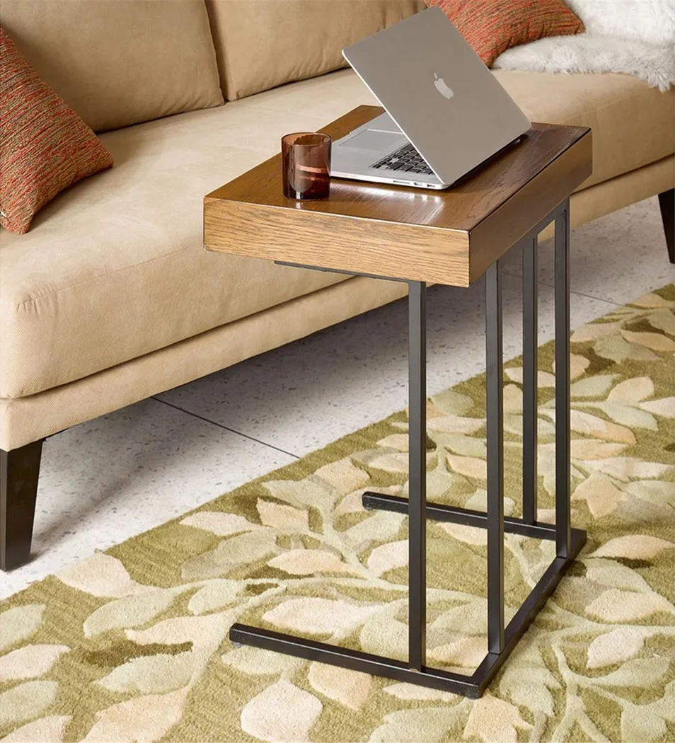 Silversmine Pecan Accent Table - Thumbnail - Image 2