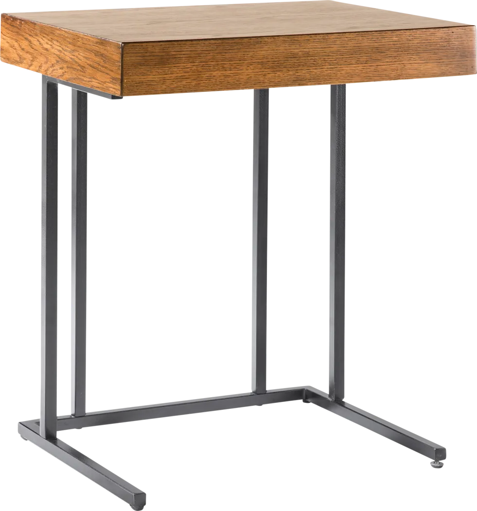 Silversmine Pecan Accent Table - Thumbnail - Image 1