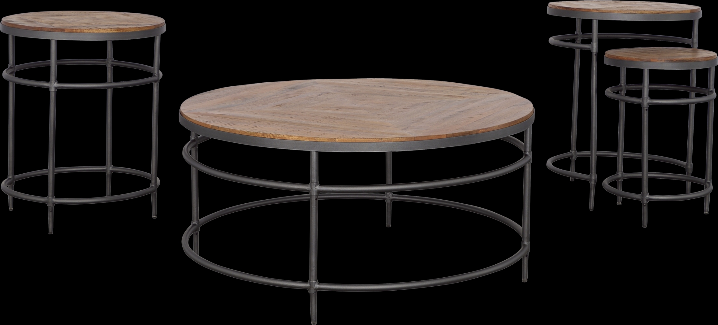 Silverway Brown Nesting Tables, Set of 2 - Thumbnail - Image 7