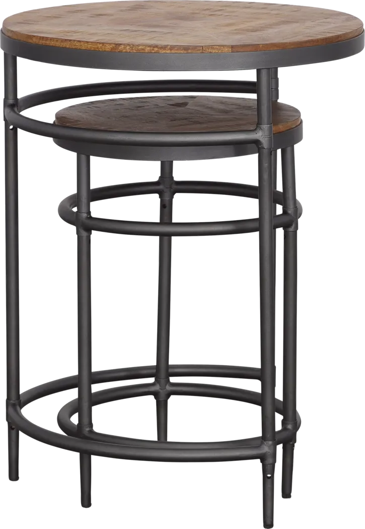 Silverway Brown Nesting Tables, Set of 2 - Thumbnail - Image 5