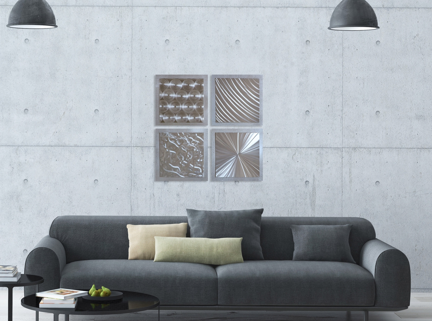 Silvya Brown Wall Decor, Set of 4 - Thumbnail - Image 3