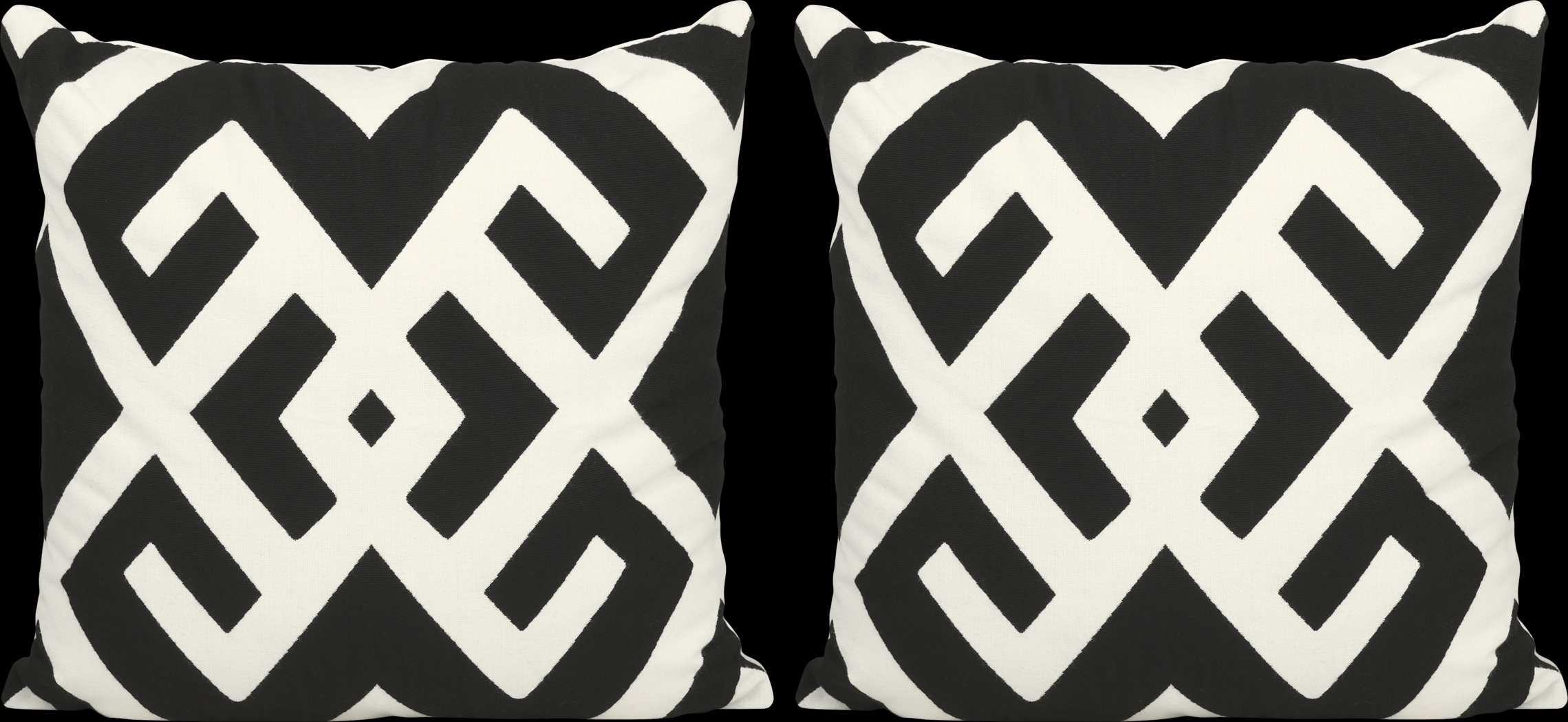 Sassandra Black Indoor/Outdoor Accent Pillow, Set of 2 - Thumbnail - Image 1