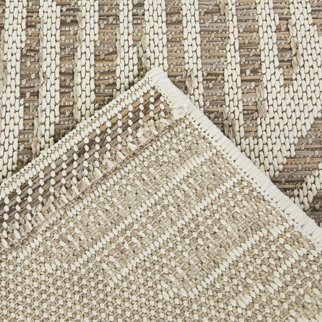 Simeon Tan 5'3 x 7' Indoor/Outdoor Rug - Thumbnail - Image 3