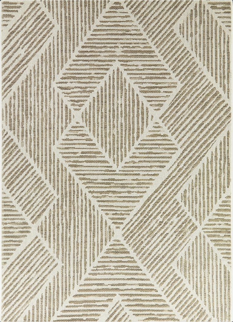 Simeon Tan 5'3 x 7' Indoor/Outdoor Rug - Thumbnail - Image 1